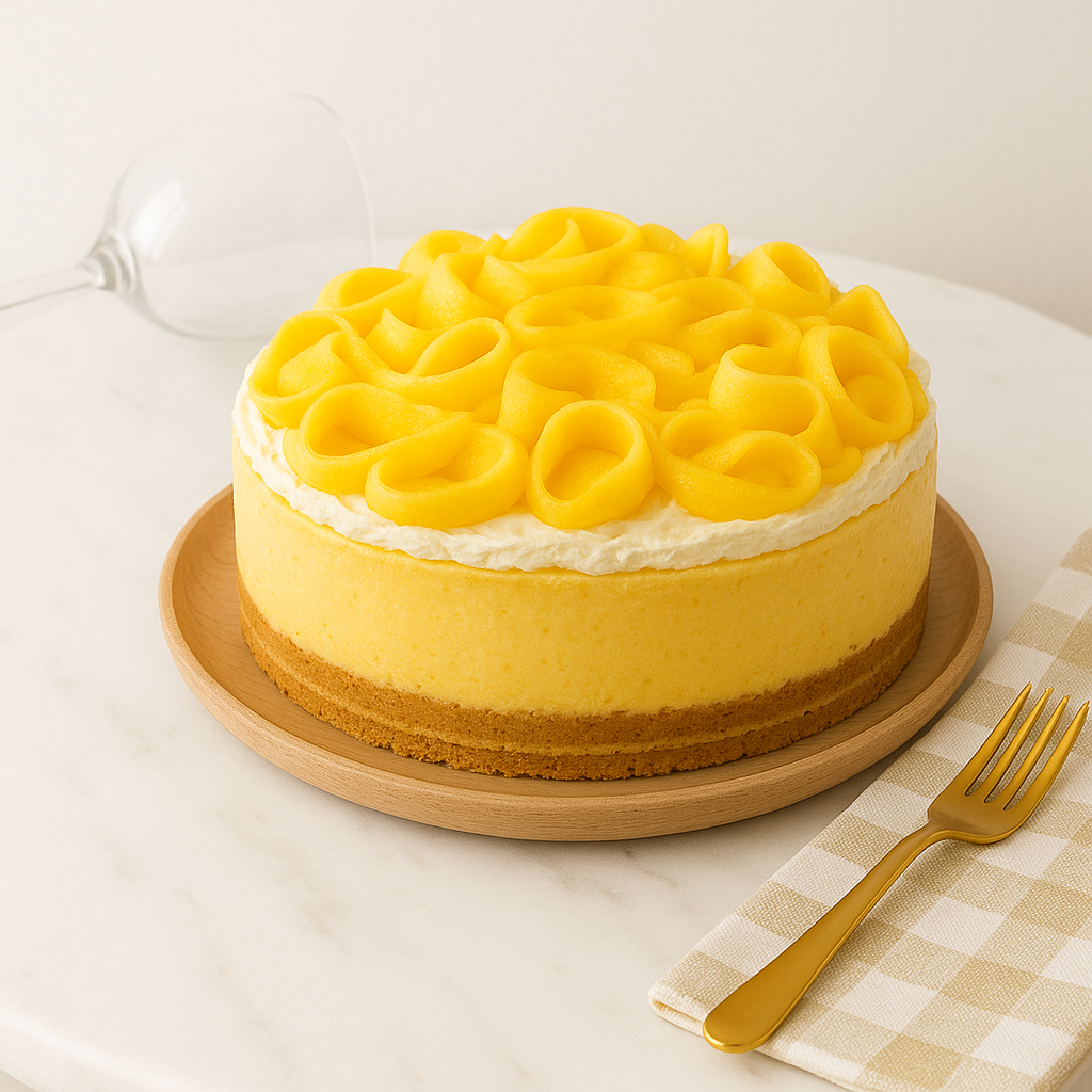 Mango Cold Cheesecake